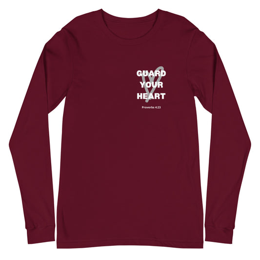 Guard your heart Unisex Long Sleeve - Rising Faith Brand