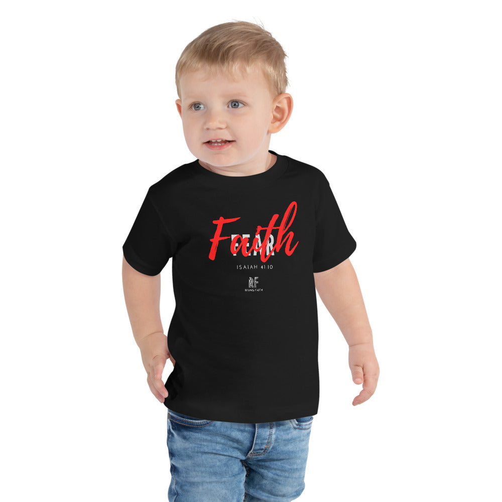 Faith Over Fear; Toddler Short Sleeve Tee - Rising Faith Brand