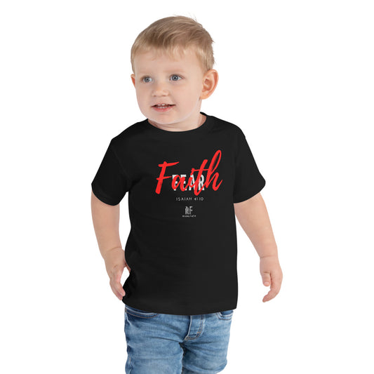 Faith Over Fear; Toddler Short Sleeve Tee - Rising Faith Brand