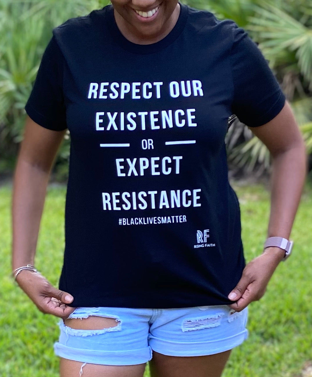 Respect Our Existence Short-Sleeve Unisex Tee - Rising Faith Brand